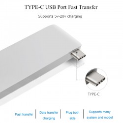 5 in 1 USB 3 Hub Multi Type C Splitter Adapter Card ReaderAccessories