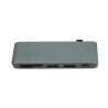 5 in 1 USB 3 Hub Multi Type C Splitter Adapter Card ReaderAccessories
