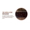 Genuine leather belt with flower motif