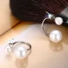 Double Pearl Stud EarringsEarrings
