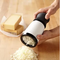 Stainless steel - cheese & chocolate grater - rotary grinder - mill