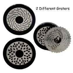 Stainless steel - cheese & chocolate grater - rotary grinder - mill