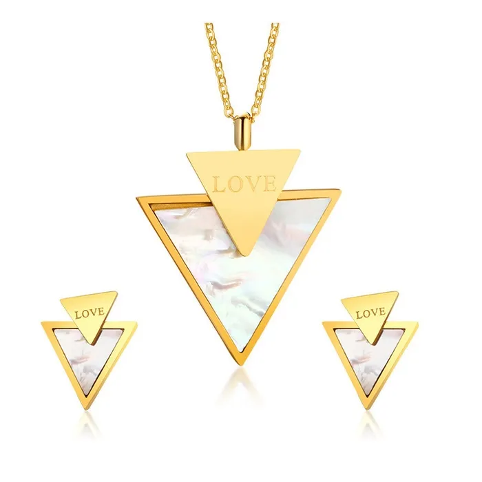 Love & Triangle Stylish Jewelry Set