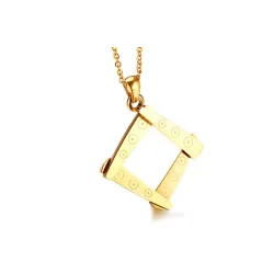 Irregular Square Shape Necklace & Earrings Jewellery Set