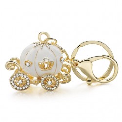Crystal pumpkin - carriage - keychainKeyrings