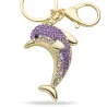 Crystal dolphin - keyring