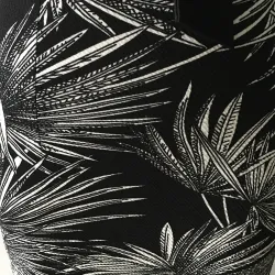 Leaf Print Elegant Patchwork Dress
