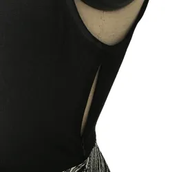 Leaf Print Elegant Patchwork Dress