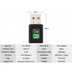 300Mbps Wifi adapter - mini wireless Lan networkNetwork