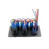6 Gang 12V switch panel - 5V Dual USB - digital voltmeterSwitches