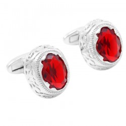 Red Zirconia CufflinksCufflinks