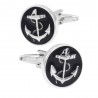 Anchor round cufflinksCufflinks
