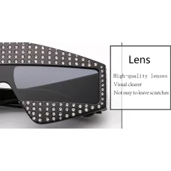 Rhinestones frame - oversized sunglasses