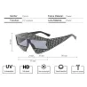 Rhinestones frame - oversized sunglasses