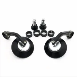 7/8" Round motorcycle rear view Bar-End mirrors setMirrors