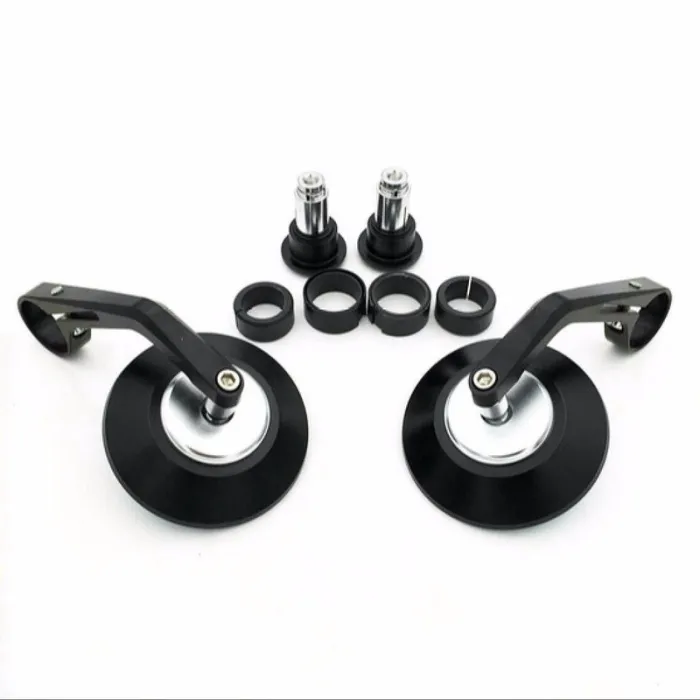 7/8" Round motorcycle rear view Bar-End mirrors setMirrors