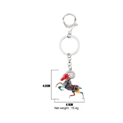 Aries Zodiac Sign Keychain Keyring