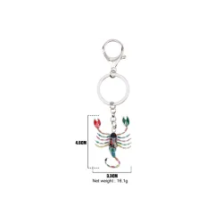 Scorpio Zodiac Sign Keychain Keyring