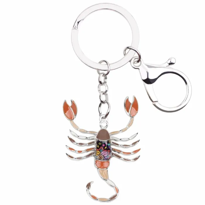 Scorpio Zodiac Sign Keychain Keyring