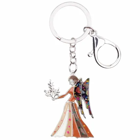 Virgo Zodiac Sign Keychain KeyringKeyrings