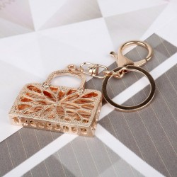 Rhinestone & crystal handbag - keychain