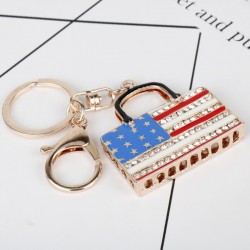 Rhinestone & crystal handbag - keychain