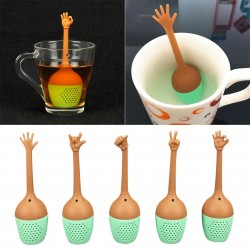 Hand gestures shaped tea infuser - silicone strainerTea infusers