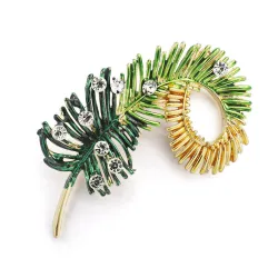 Crystal Pine tree broochBrooches