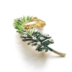 Crystal Pine tree broochBrooches