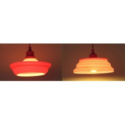 Silicone pendant light bulb holder lampshade E27