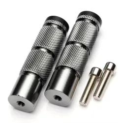 Universal motorcycle aluminum footrests 2 pieces