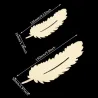 3D feathers mirror wall stickers wallpaper