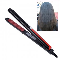 Electric hair straightener corrugated iron with temperature control