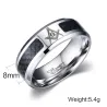 Stainless steel masonic symbol ring