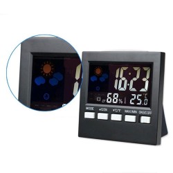 LCD digital alarm clock with backlight