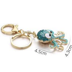 Crystal octopus keychain - keyringKeyrings