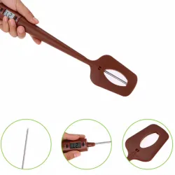 Digital LCD silicone spatula thermometerBakeware