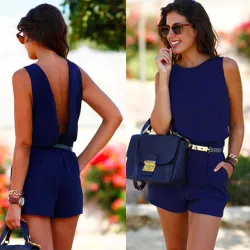 Women's mini short jumpsuit