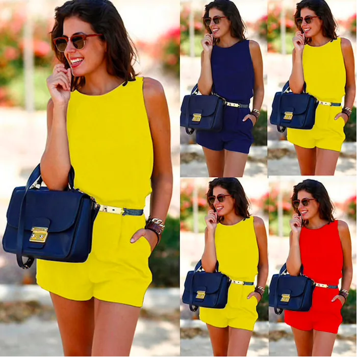 Women's mini short jumpsuit