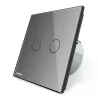 220 - 250V wall crystal glass touch switch panel