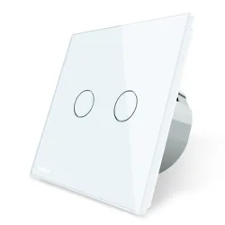 220 - 250V wall crystal glass touch switch panel