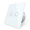 220 - 250V wall crystal glass touch switch panel
