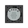 220 - 250V wall crystal glass touch switch panel