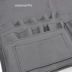 Portable makeup cosmetic bag with belt
