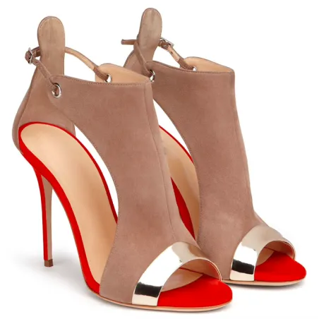 Buckle strap high heel pumps sandalsHigh heels