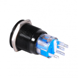 19mm 12V LED car waterproof self-locking latch push button switchSwitches