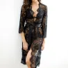 Full lace transparent nightgown - robe