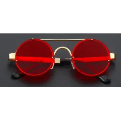 Round vintage steampunk sunglasses unisex