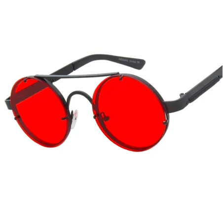 Round vintage steampunk sunglasses unisex