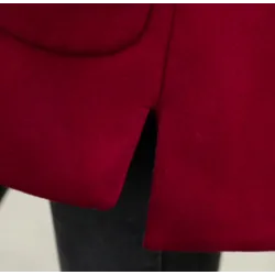 Long hooded coat fleece jacket